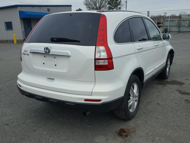 5J6RE3H73BL002395 - 2011 HONDA CR-V EXL WHITE photo 4