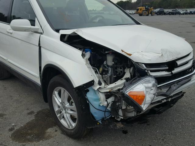 5J6RE3H73BL002395 - 2011 HONDA CR-V EXL WHITE photo 9