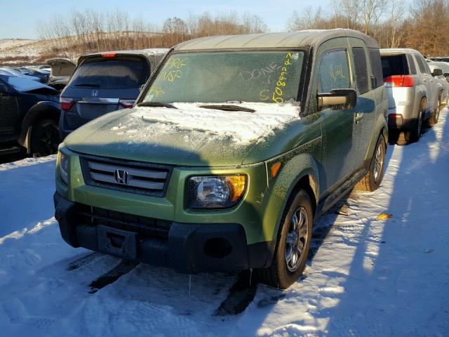 5J6YH28748L005733 - 2008 HONDA ELEMENT EX GREEN photo 2