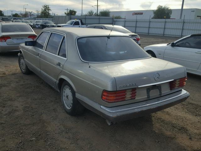 WDBCA39D1HA324757 - 1987 MERCEDES-BENZ 560 SEL GOLD photo 3