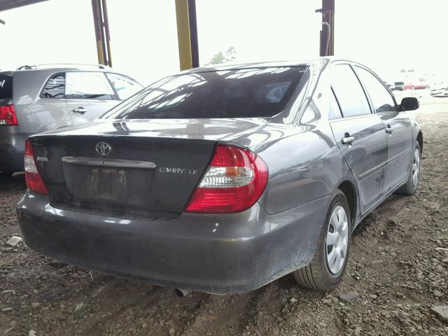 4T1BE32K13U753944 - 2003 TOYOTA CAMRY LE CHARCOAL photo 4