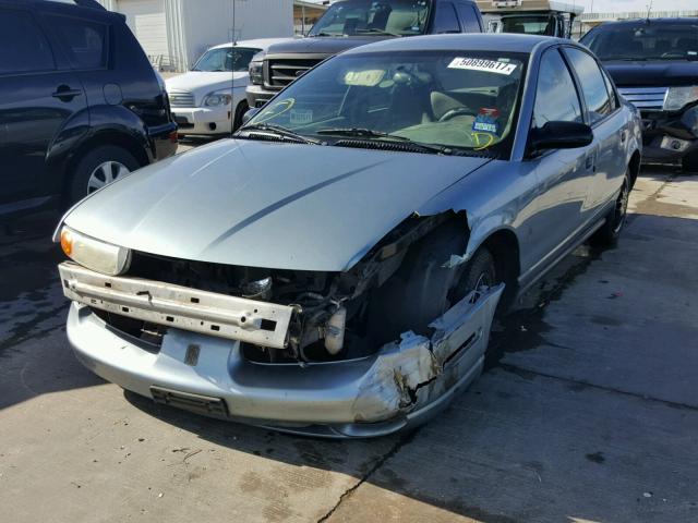 1G8ZH52822Z225139 - 2002 SATURN SL1 BLUE photo 2