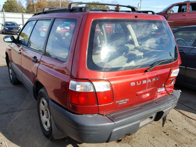 JF1SF63531H728213 - 2001 SUBARU FORESTER L RED photo 3