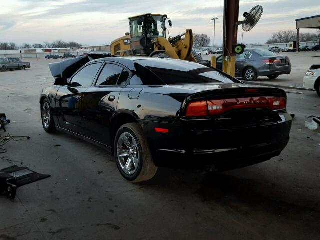 2B3CL3CG9BH593615 - 2011 DODGE CHARGER BLACK photo 3