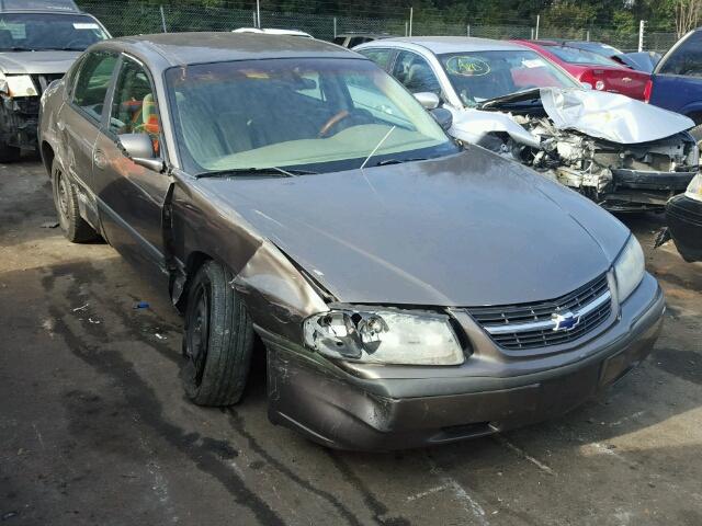 2G1WF52E029305126 - 2002 CHEVROLET IMPALA BROWN photo 1