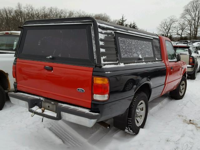 1FTYR10C2YPB42426 - 2000 FORD RANGER RED photo 4