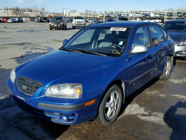 KMHDN56D05U145187 - 2005 HYUNDAI ELANTRA GL BLUE photo 2