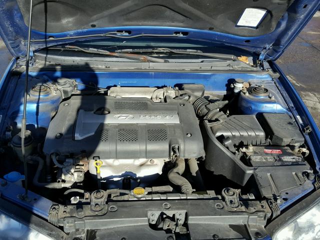 KMHDN56D05U145187 - 2005 HYUNDAI ELANTRA GL BLUE photo 7