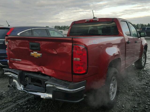 1GCGTBE37G1336057 - 2016 CHEVROLET COLORADO MAROON photo 4