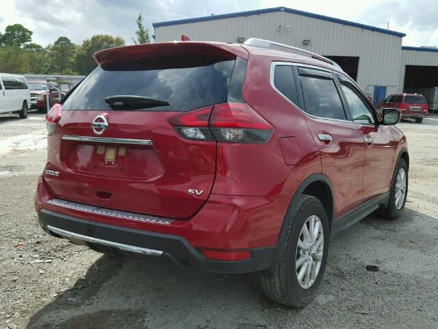 JN8AT2MT3HW389080 - 2017 NISSAN ROGUE S RED photo 4