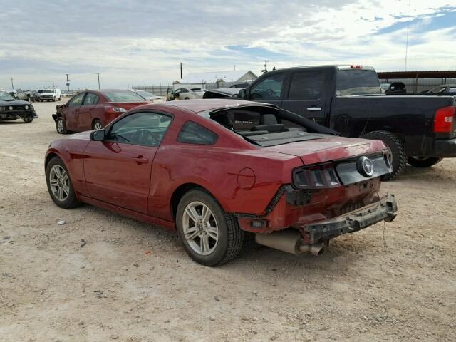 1ZVBP8AM4E5224190 - 2014 FORD MUSTANG MAROON photo 3