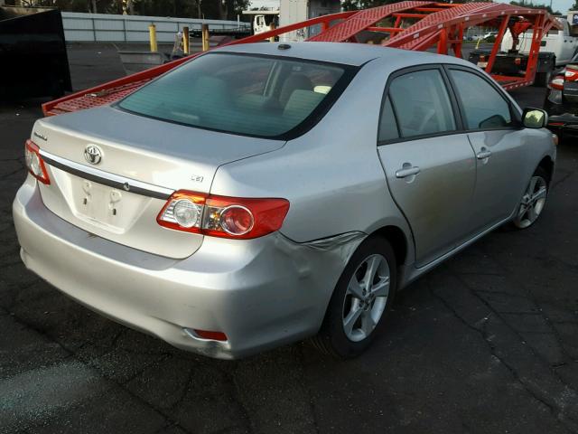 5YFBU4EE4CP032890 - 2012 TOYOTA COROLLA BA SILVER photo 4