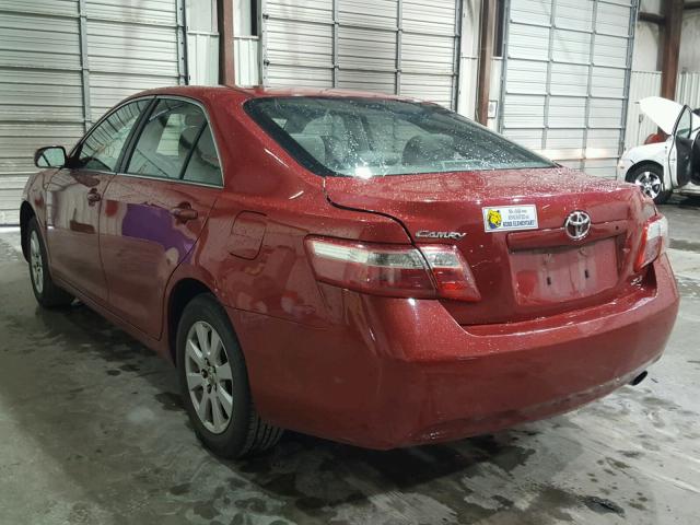 4T1BE46K18U232276 - 2008 TOYOTA CAMRY CE RED photo 3