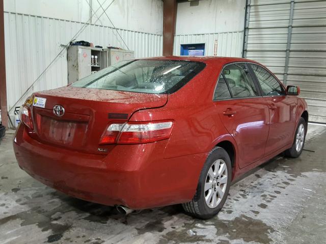 4T1BE46K18U232276 - 2008 TOYOTA CAMRY CE RED photo 4