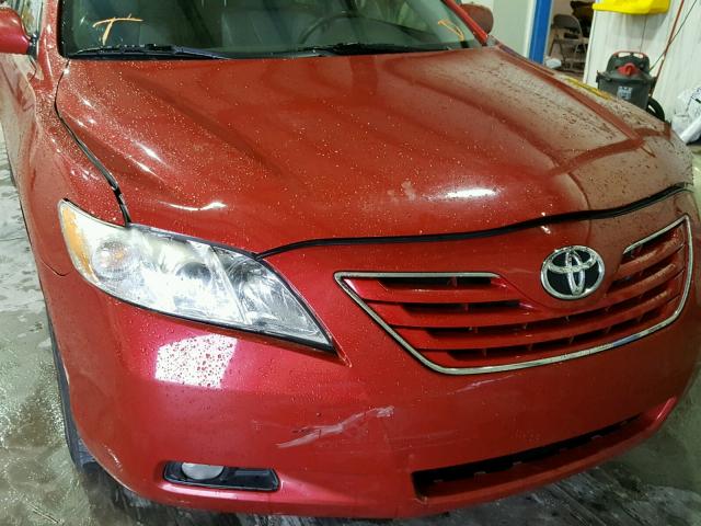 4T1BE46K18U232276 - 2008 TOYOTA CAMRY CE RED photo 9