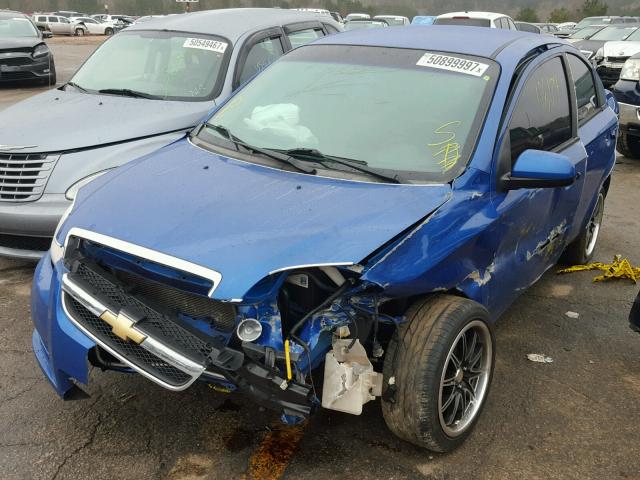 KL1TD5DE6BB121361 - 2011 CHEVROLET AVEO LS BLUE photo 2