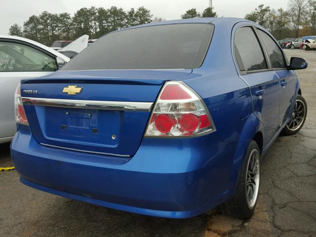 KL1TD5DE6BB121361 - 2011 CHEVROLET AVEO LS BLUE photo 4