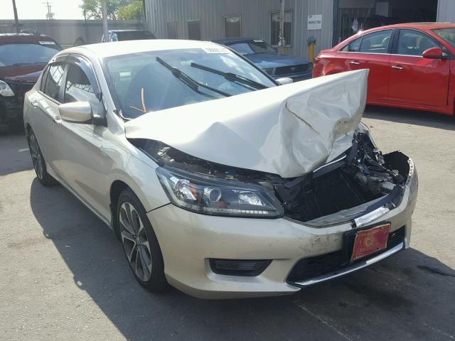 1HGCR2F54EA209701 - 2014 HONDA ACCORD SPO GOLD photo 1