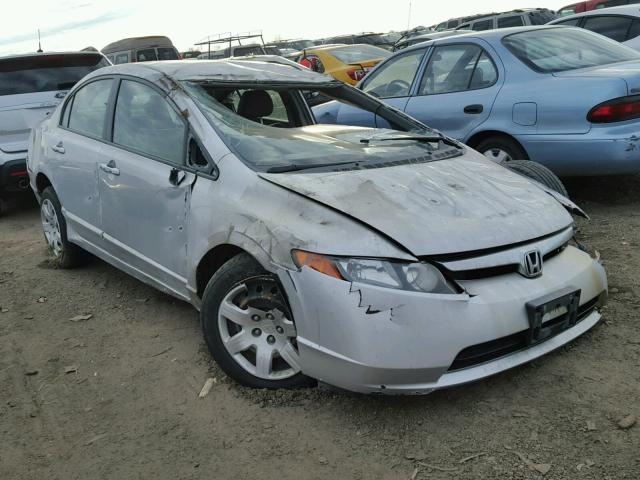 1HGFA16568L066807 - 2008 HONDA CIVIC LX SILVER photo 1