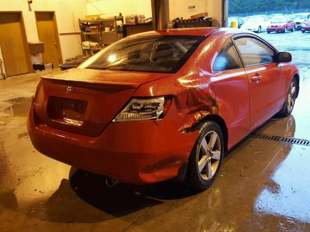 2HGFG12887H571760 - 2007 HONDA CIVIC EX RED photo 4