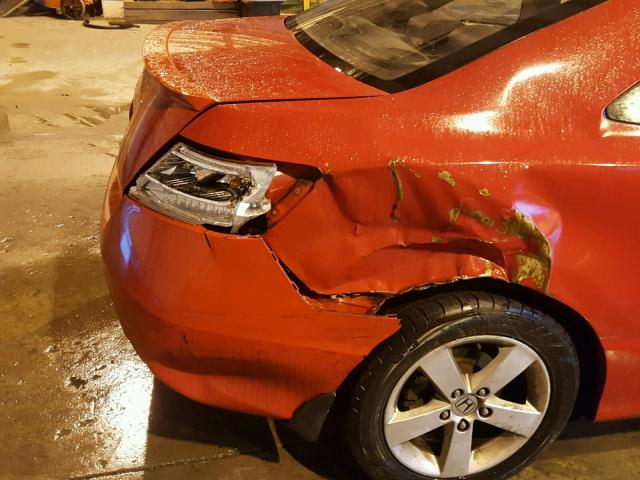 2HGFG12887H571760 - 2007 HONDA CIVIC EX 红色 照片 9