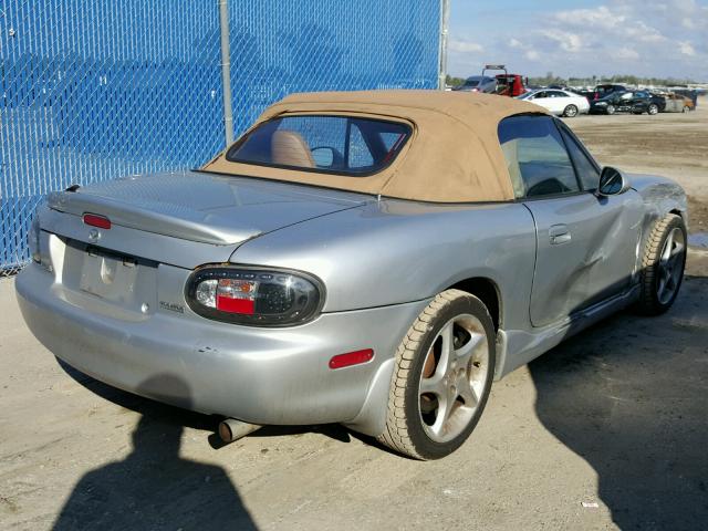 JM1NB353820225080 - 2002 MAZDA MX-5 MIATA SILVER photo 4