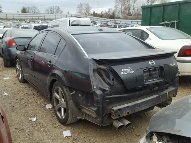 1N4BA41E58C821425 - 2008 NISSAN MAXIMA SE BLACK photo 3