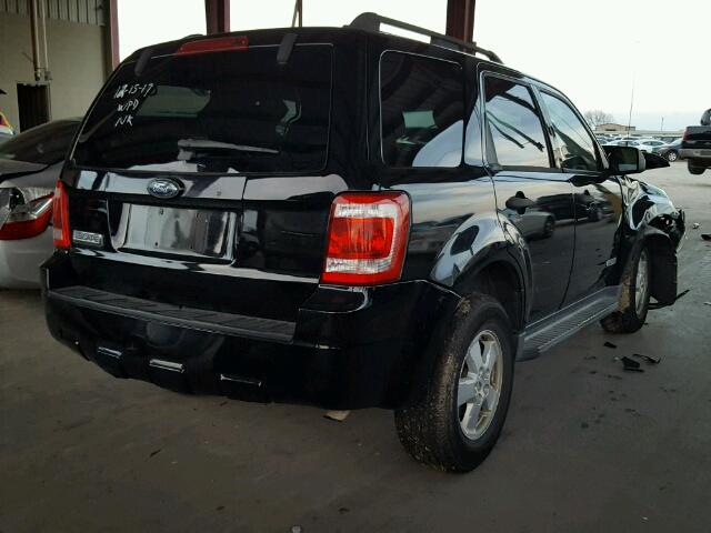 1FMCU03118KA86825 - 2008 FORD ESCAPE XLT BLACK photo 4