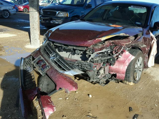 1HGCR2F38FA021148 - 2015 HONDA ACCORD LX BURGUNDY photo 9