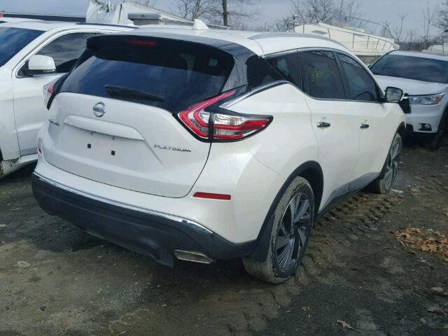 5N1AZ2MG7HN122586 - 2017 NISSAN MURANO S WHITE photo 4