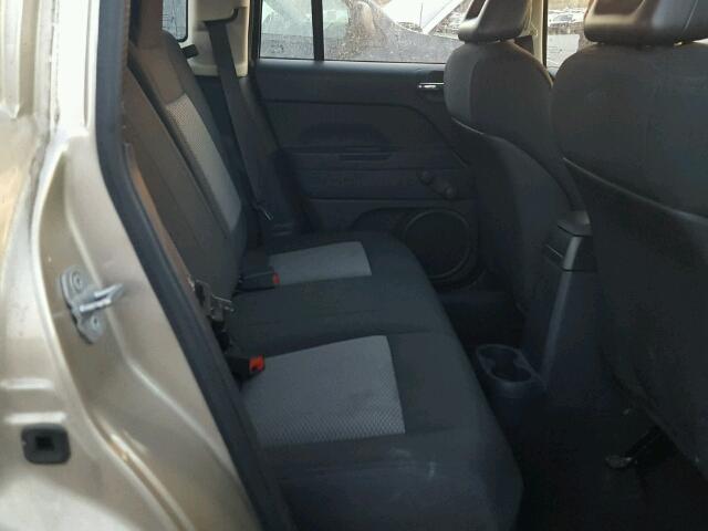 1J4FF47B39D113559 - 2009 JEEP COMPASS SP TAN photo 6