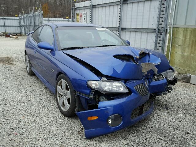 6G2VX12U25L457882 - 2005 PONTIAC GTO BLUE photo 1