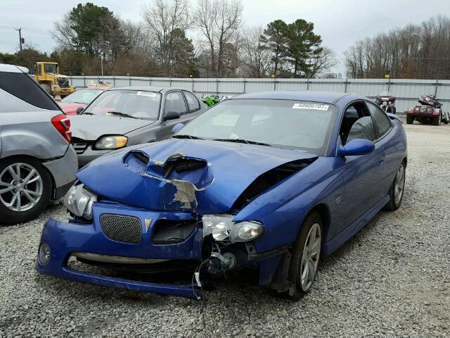 6G2VX12U25L457882 - 2005 PONTIAC GTO BLUE photo 2