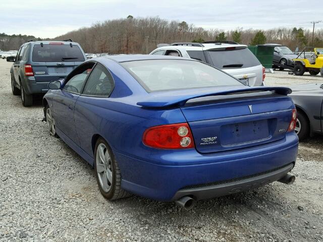 6G2VX12U25L457882 - 2005 PONTIAC GTO BLUE photo 3