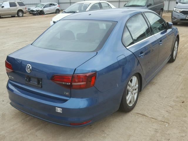 3VW2B7AJXHM268353 - 2017 VOLKSWAGEN JETTA S BLUE photo 4