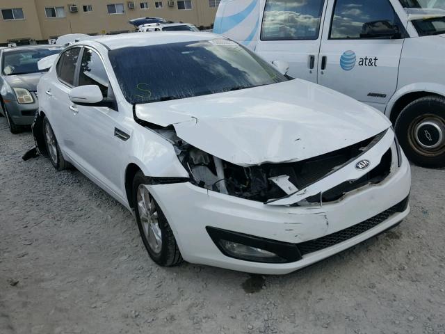 5XXGN4A77DG117405 - 2013 KIA OPTIMA EX WHITE photo 1