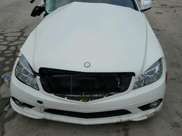 WDDGF56X59F303936 - 2009 MERCEDES-BENZ C 350 WHITE photo 7