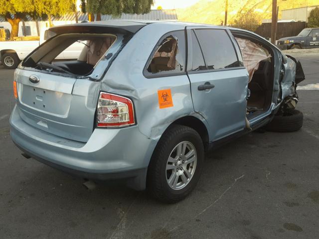 2FMDK36C18BB02251 - 2008 FORD EDGE SE BLUE photo 4