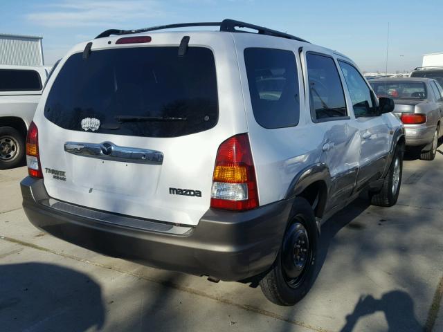 4F2YU09171KM58675 - 2001 MAZDA TRIBUTE LX WHITE photo 4