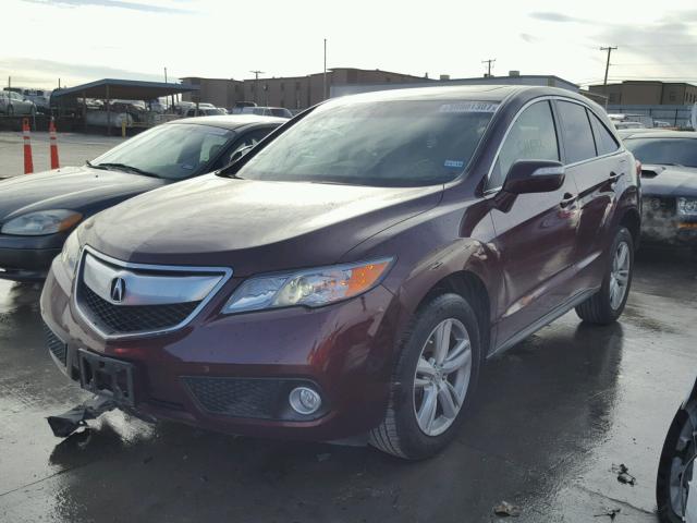 5J8TB3H58DL000522 - 2013 ACURA RDX TECHNO PURPLE photo 2