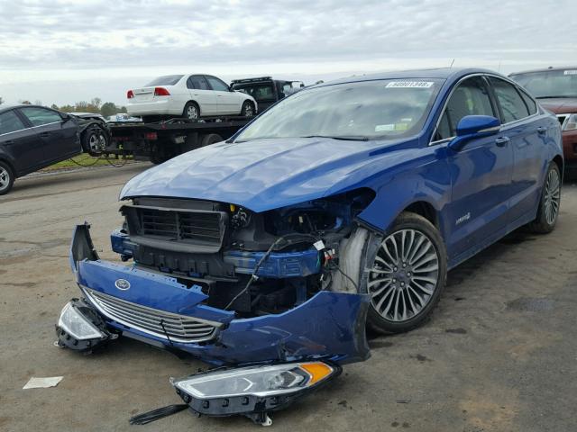 3FA6P0RU2JR269619 - 2018 FORD FUSION TIT BLUE photo 2