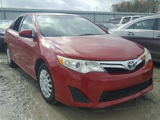 4T1BF1FK5CU550647 - 2012 TOYOTA CAMRY BASE RED photo 1