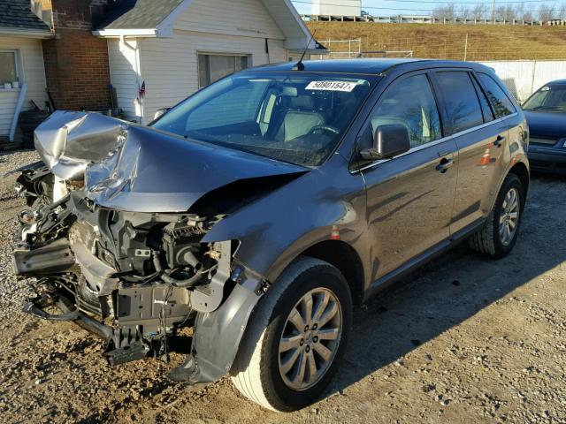 2FMDK4KC1ABB08844 - 2010 FORD EDGE LIMIT GRAY photo 2