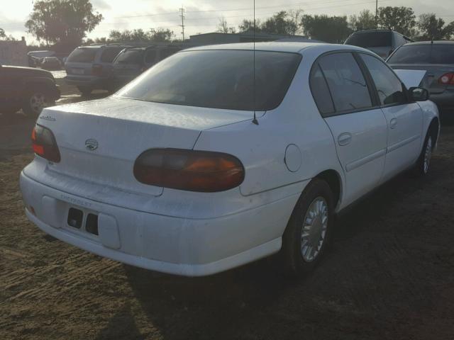 1G1ND52JX1M683518 - 2001 CHEVROLET MALIBU WHITE photo 4