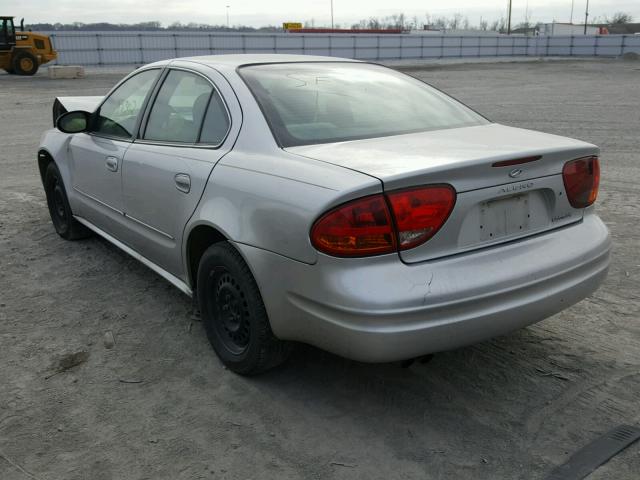 1G3NL52F43C287941 - 2003 OLDSMOBILE ALERO GL GRAY photo 3