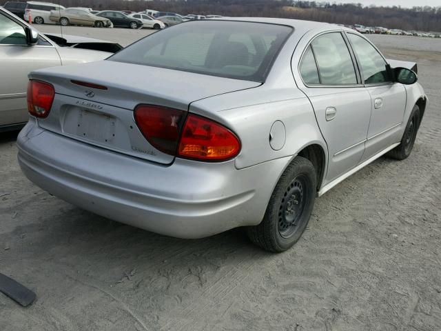 1G3NL52F43C287941 - 2003 OLDSMOBILE ALERO GL GRAY photo 4