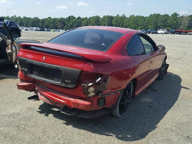 6G2VX12G04L313417 - 2004 PONTIAC GTO RED photo 4