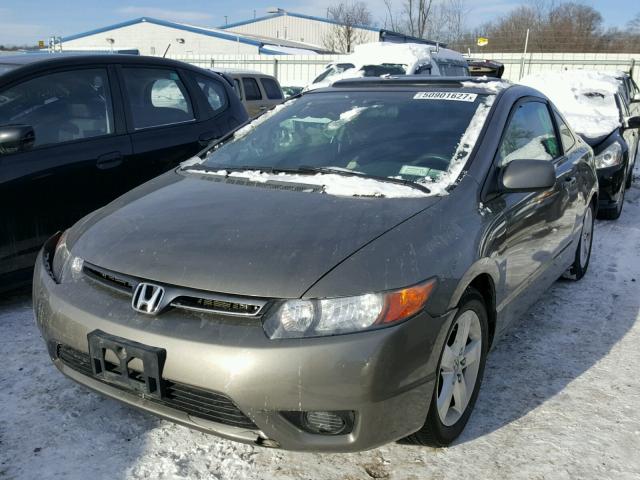 2HGFG12838H542040 - 2008 HONDA CIVIC EX GRAY photo 2