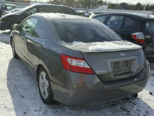 2HGFG12838H542040 - 2008 HONDA CIVIC EX GRAY photo 3