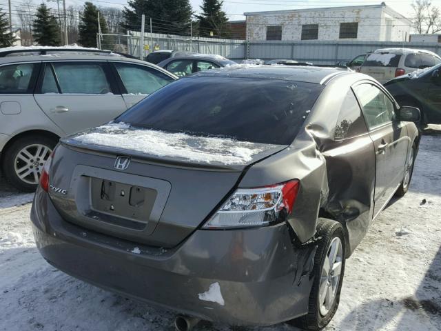 2HGFG12838H542040 - 2008 HONDA CIVIC EX GRAY photo 4